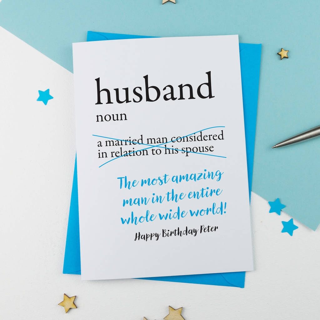 free printable husband birthday card