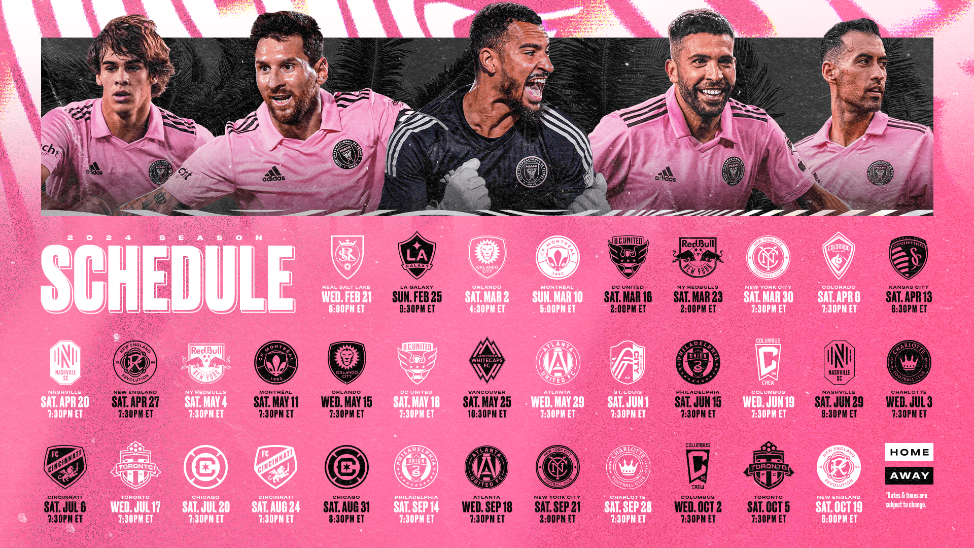 Inter Miami Schedule 2025 Printable