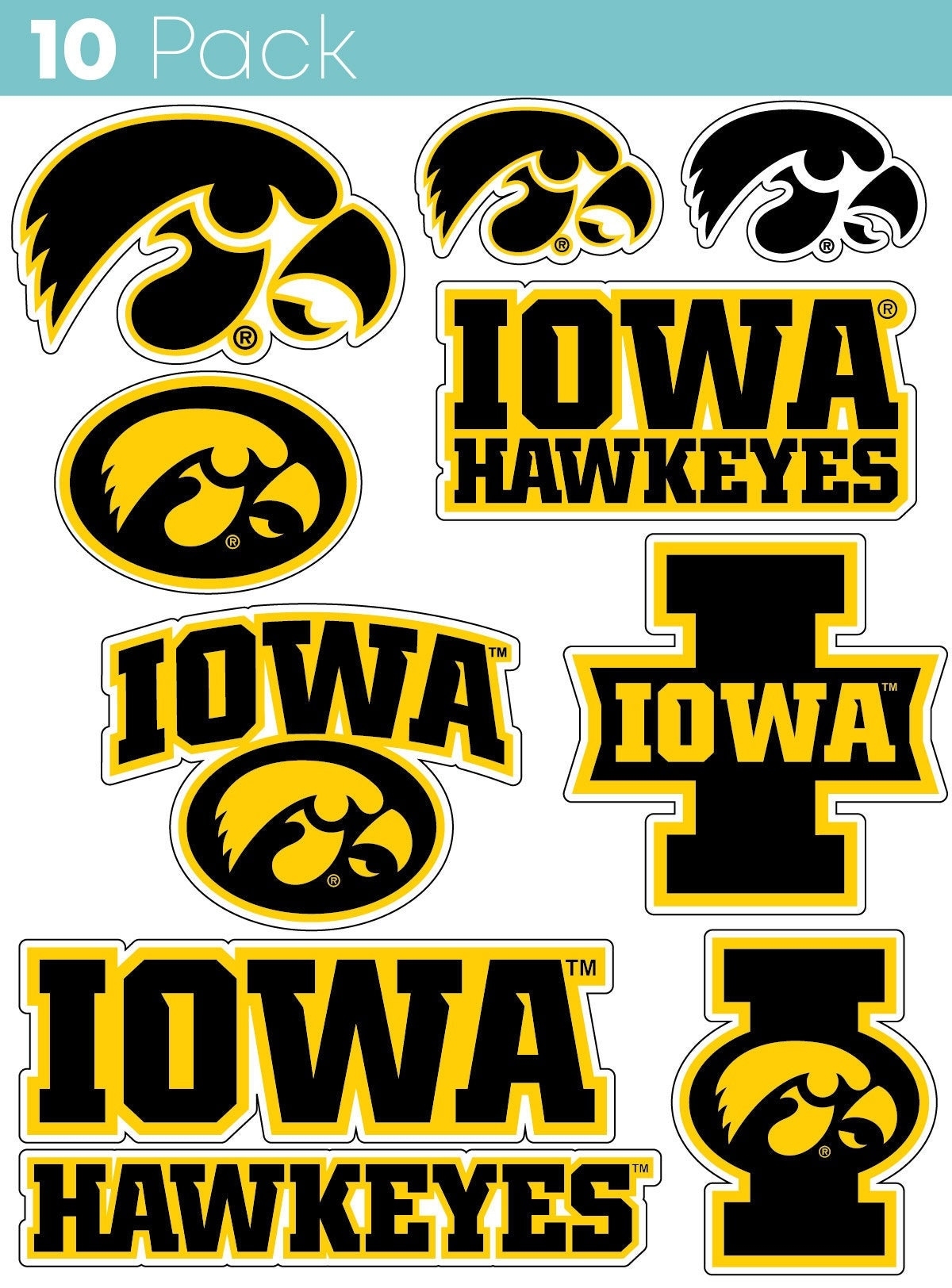 printable iowa hawkeyes logo