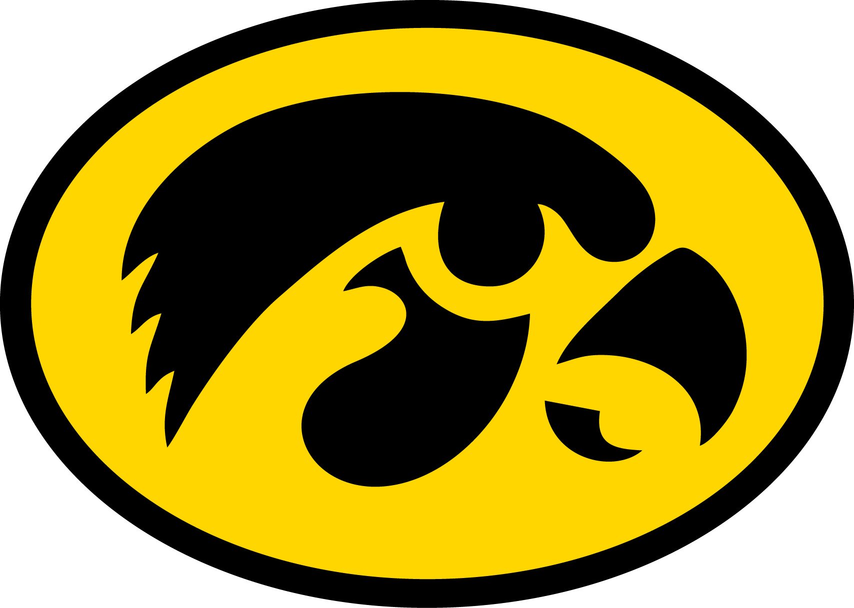 Iowa Hawkeyes LOGO SVG PNG EPS Cameo Cricut Design Template Stencil Vinyl Decal Tshirt Transfer Iron On