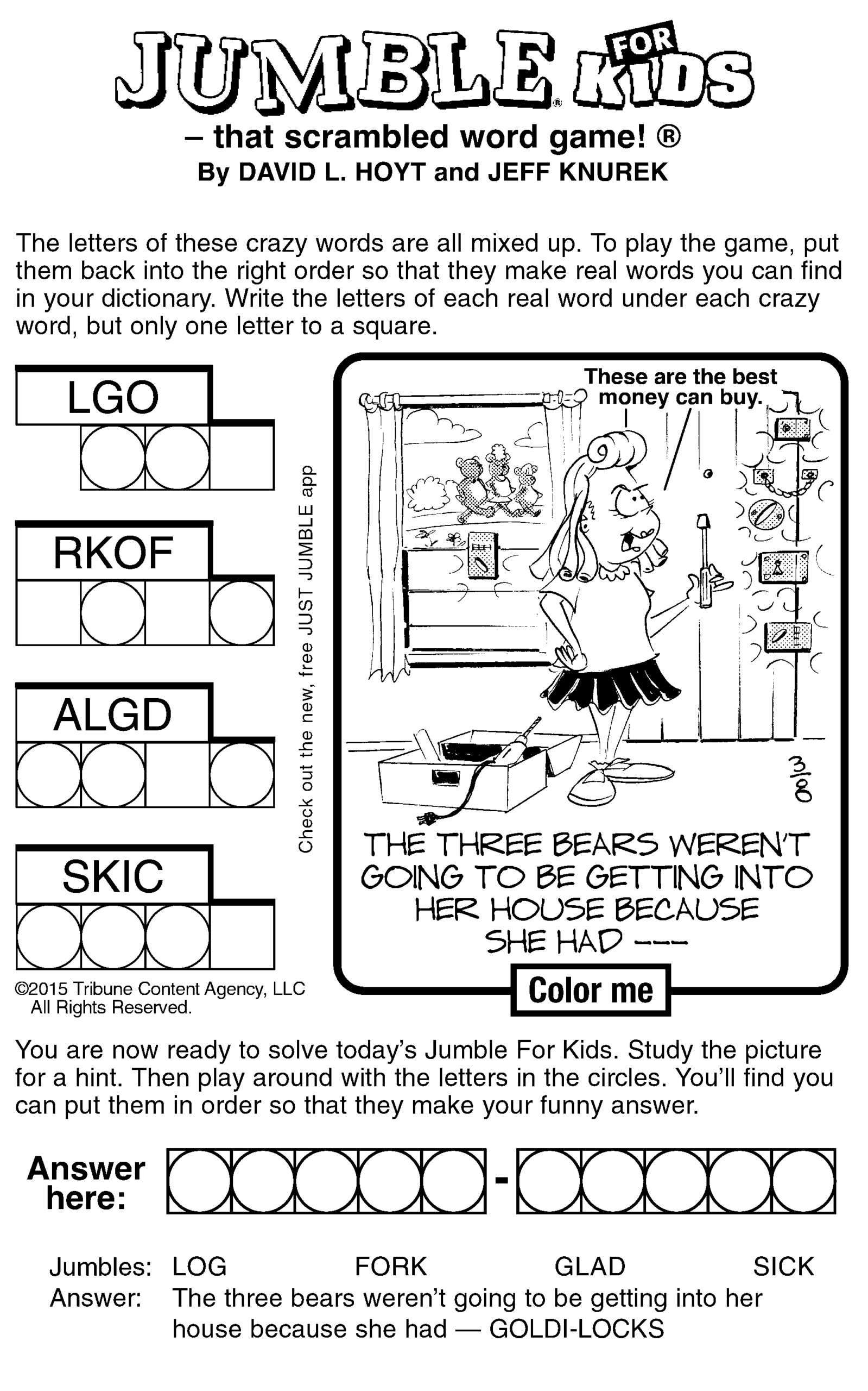 Jumble For Kids