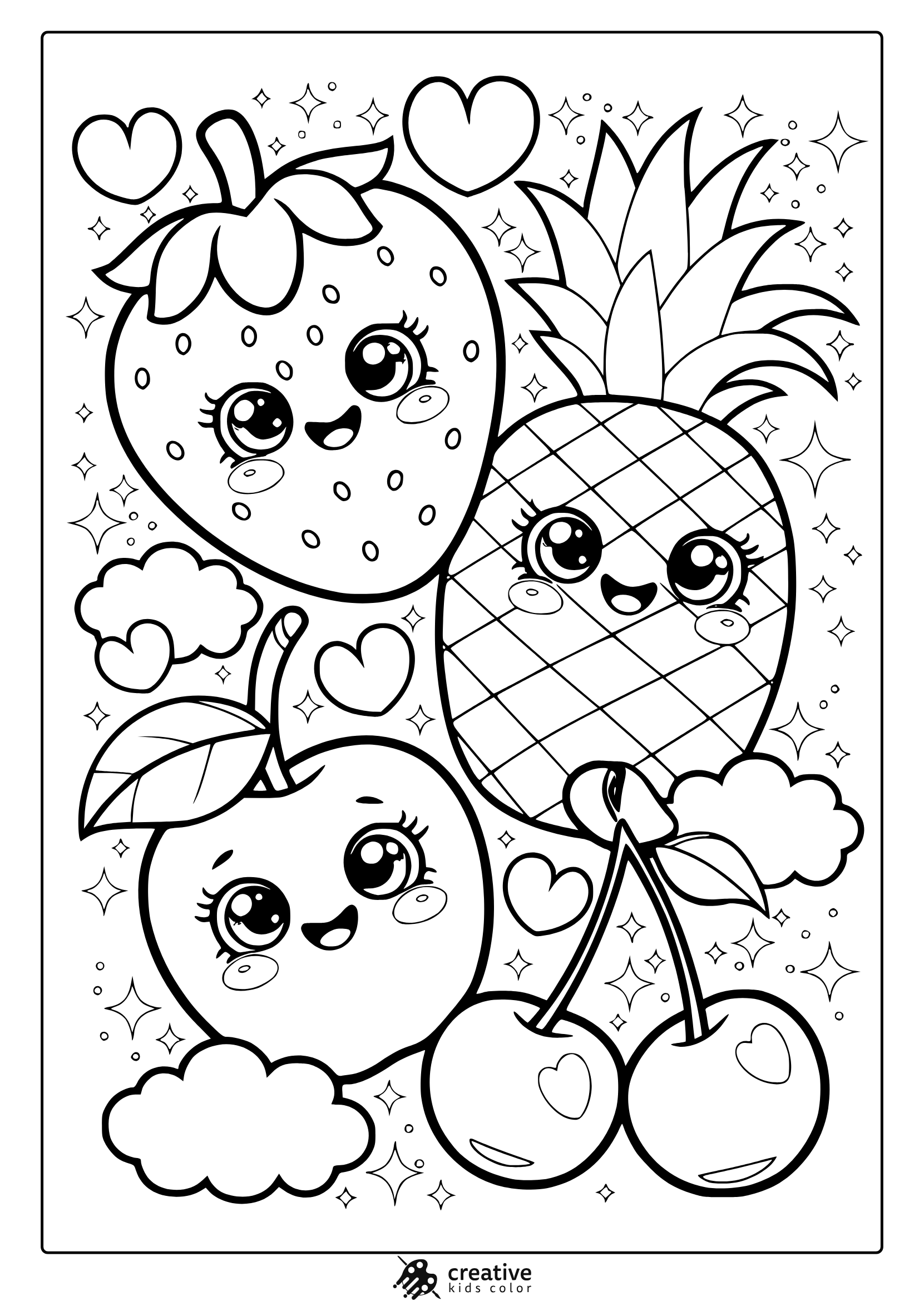 Cute Easy Coloring Pages Printable