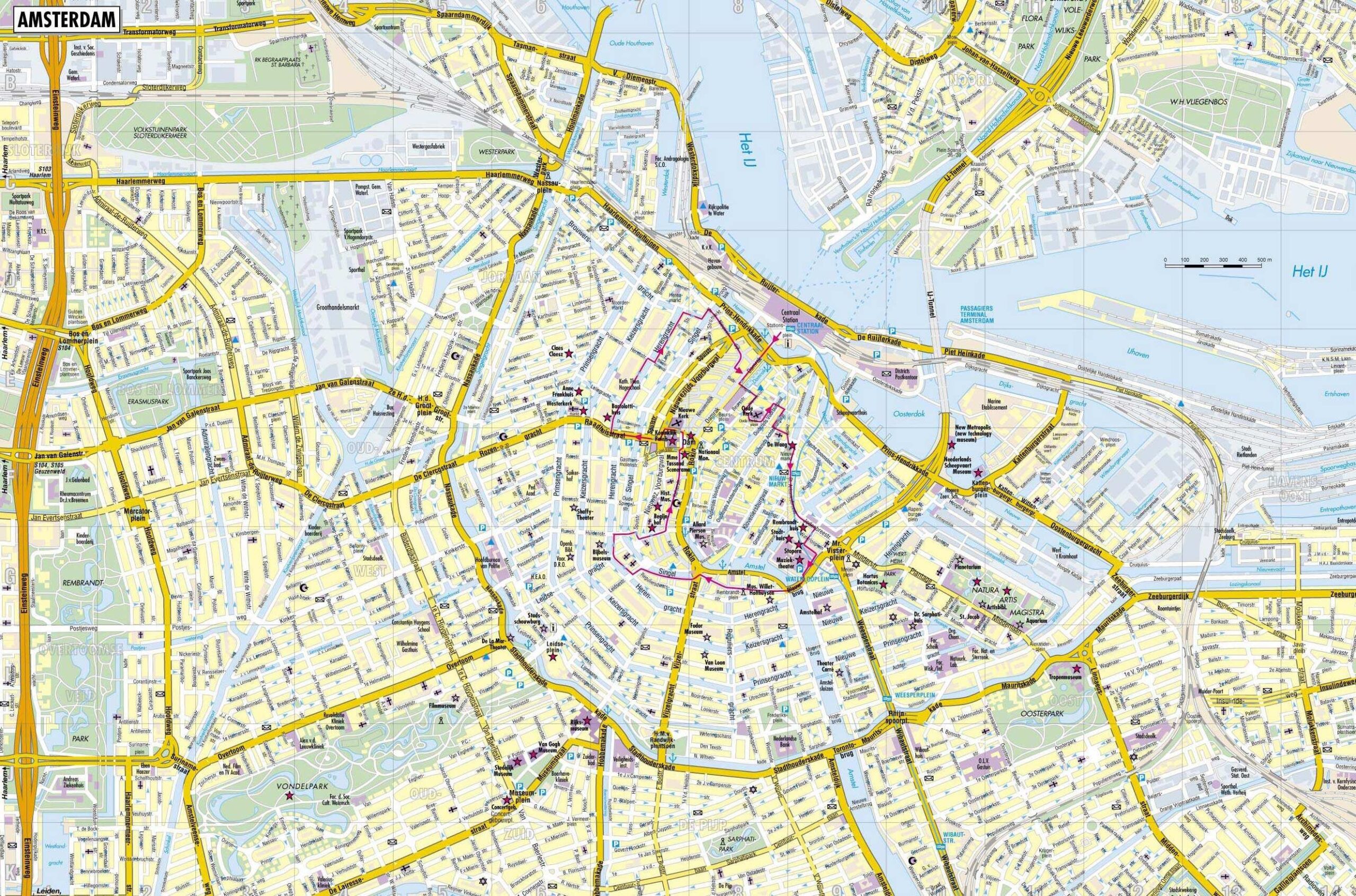 Large Amsterdam Maps For Free Download And Print High Resolution And Detailed Maps