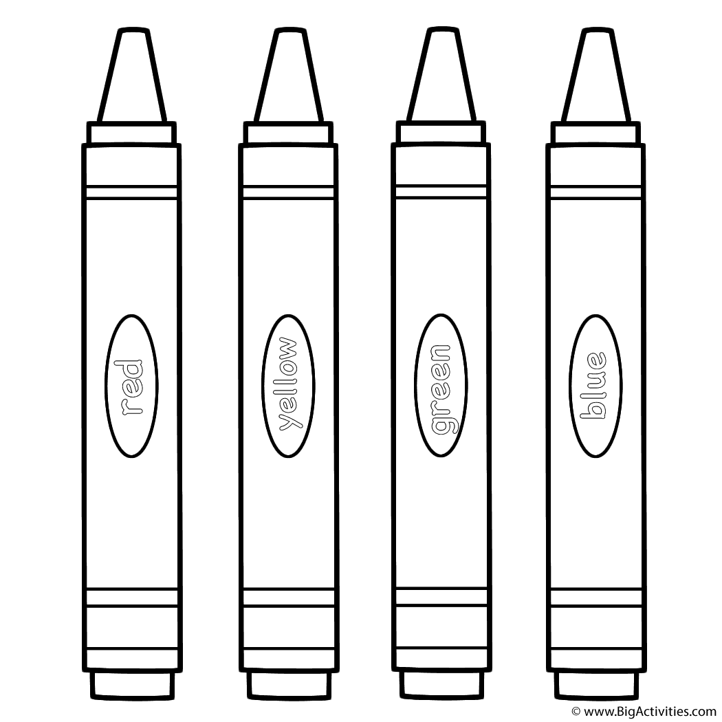 free printable crayon coloring pages