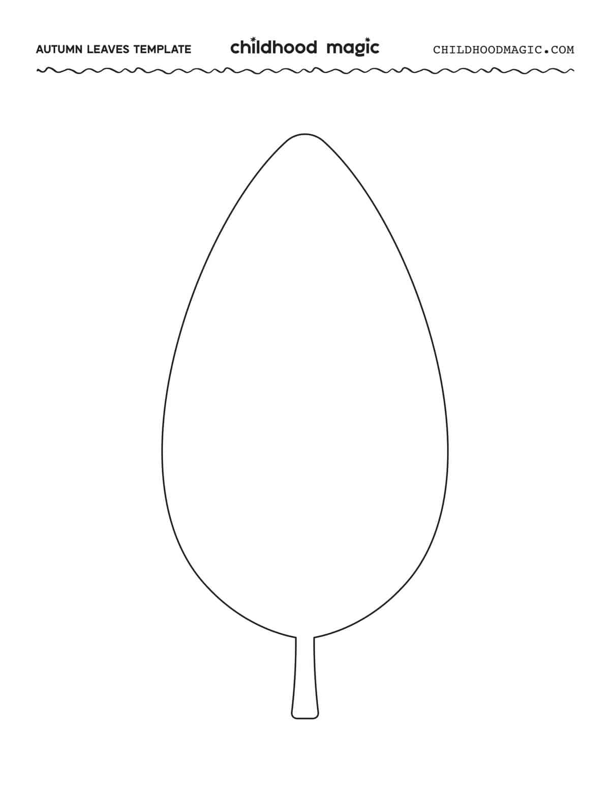 free leaf template printable