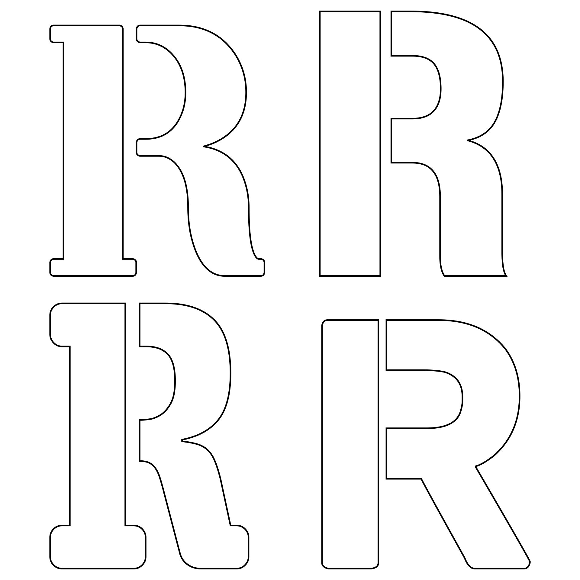 Letter R Template 10 Free PDF Printables Printablee