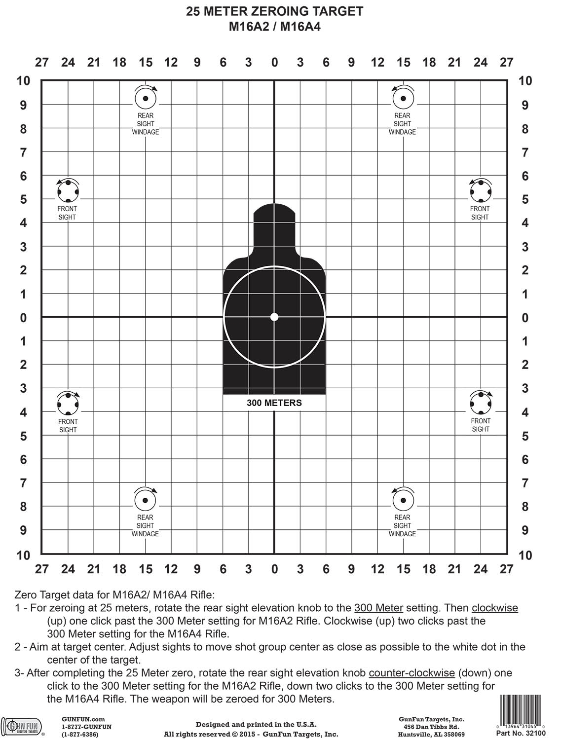 Printable Zero Targets