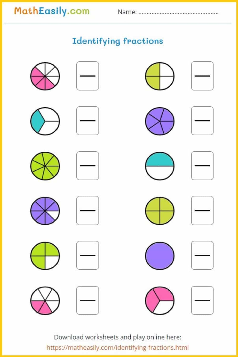Math Fractions Worksheets PDF Free Download Math Fractions Worksheets PDF Free Download