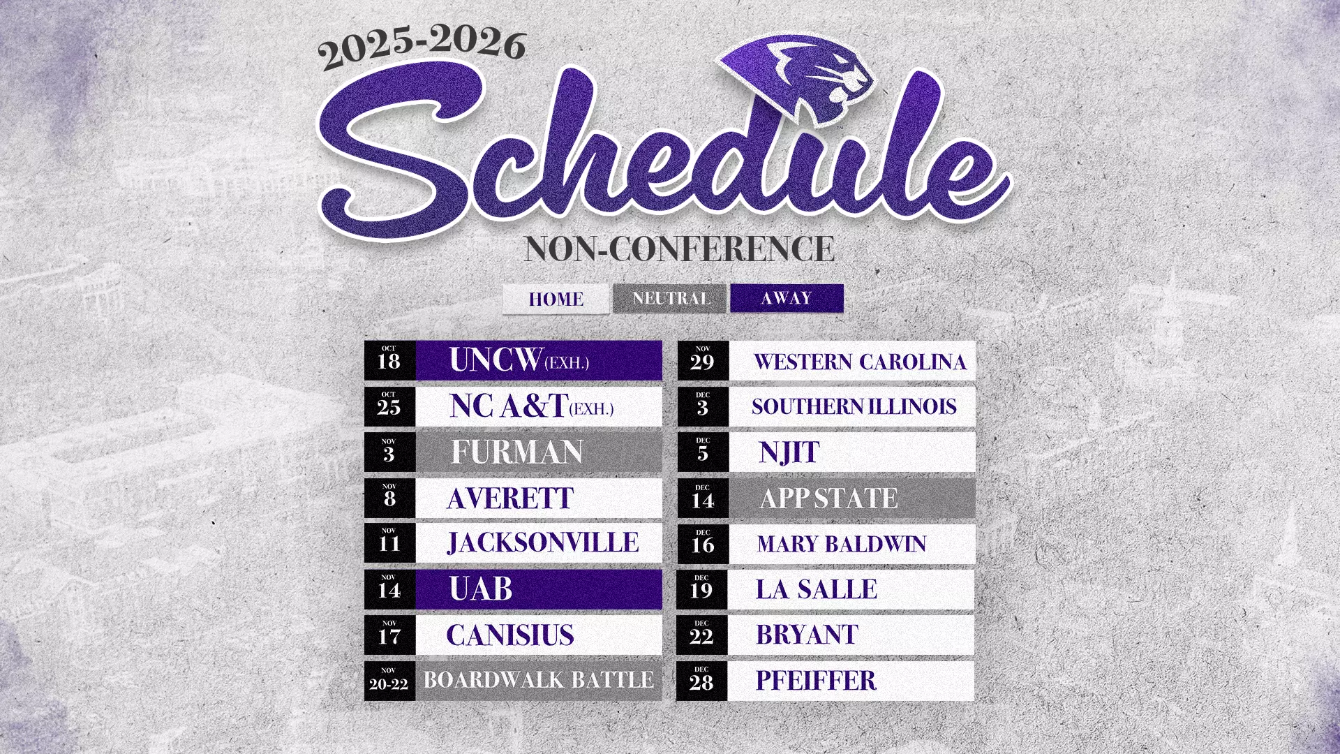 Men s Basketball Announces 2025 26 Non Conference Schedule High 