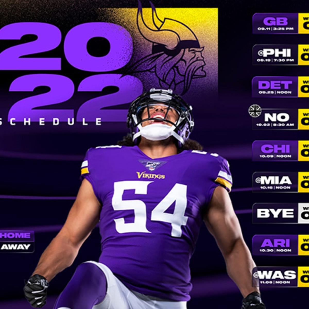 Minnesota Vikings Schedule 2022 Athlon Sports Minnesota Vikings Schedule 2022 Athlon Sports