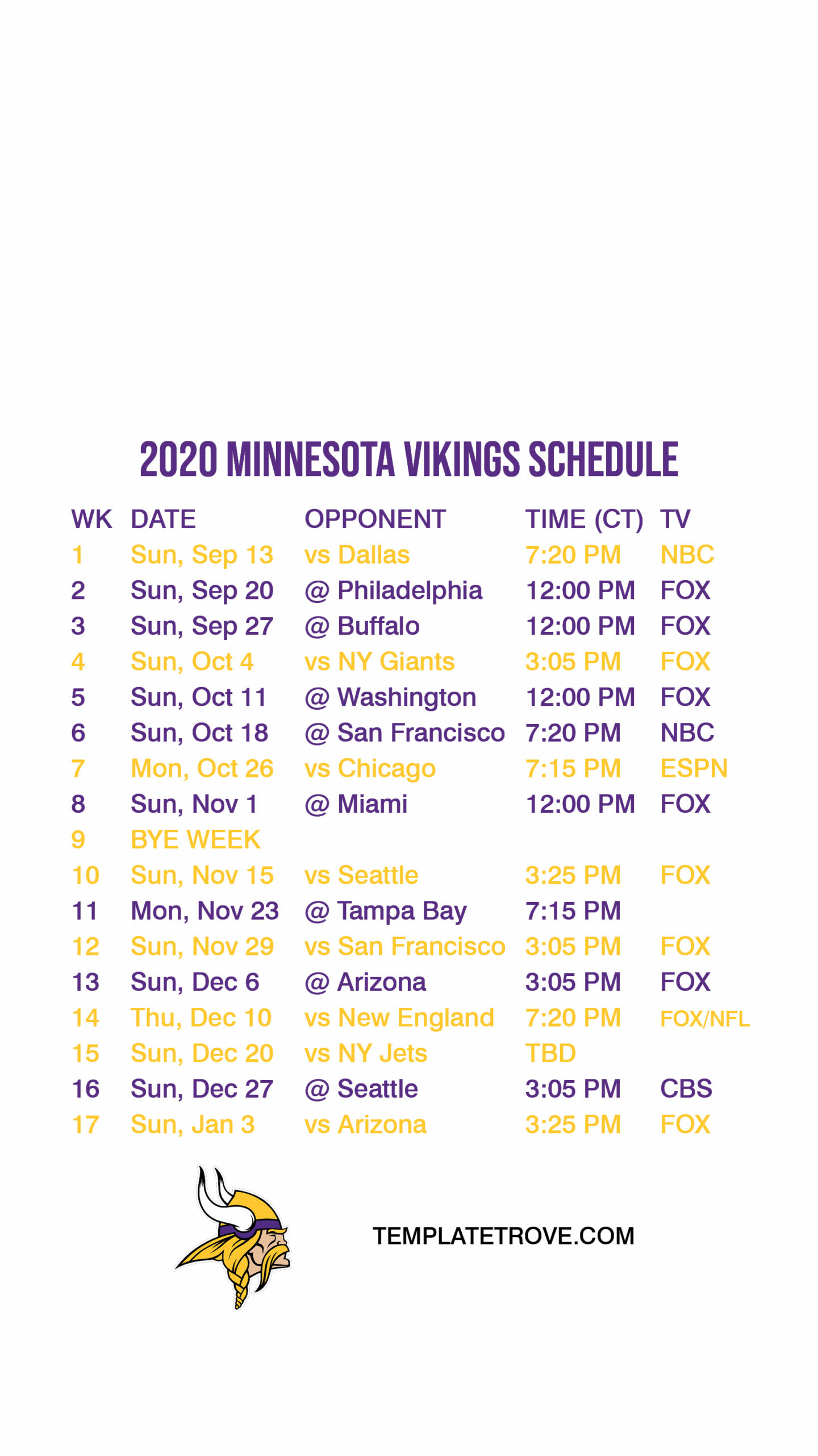 Mn Vikings Gifts Minnesota Vikings Schedule 2024 Printable Calendar Jade Rianon Vikings Football Mn Vikings Gifts Minnesota Vikings Schedule 2024 Printable Calendar Jade Rianon Vikings Football