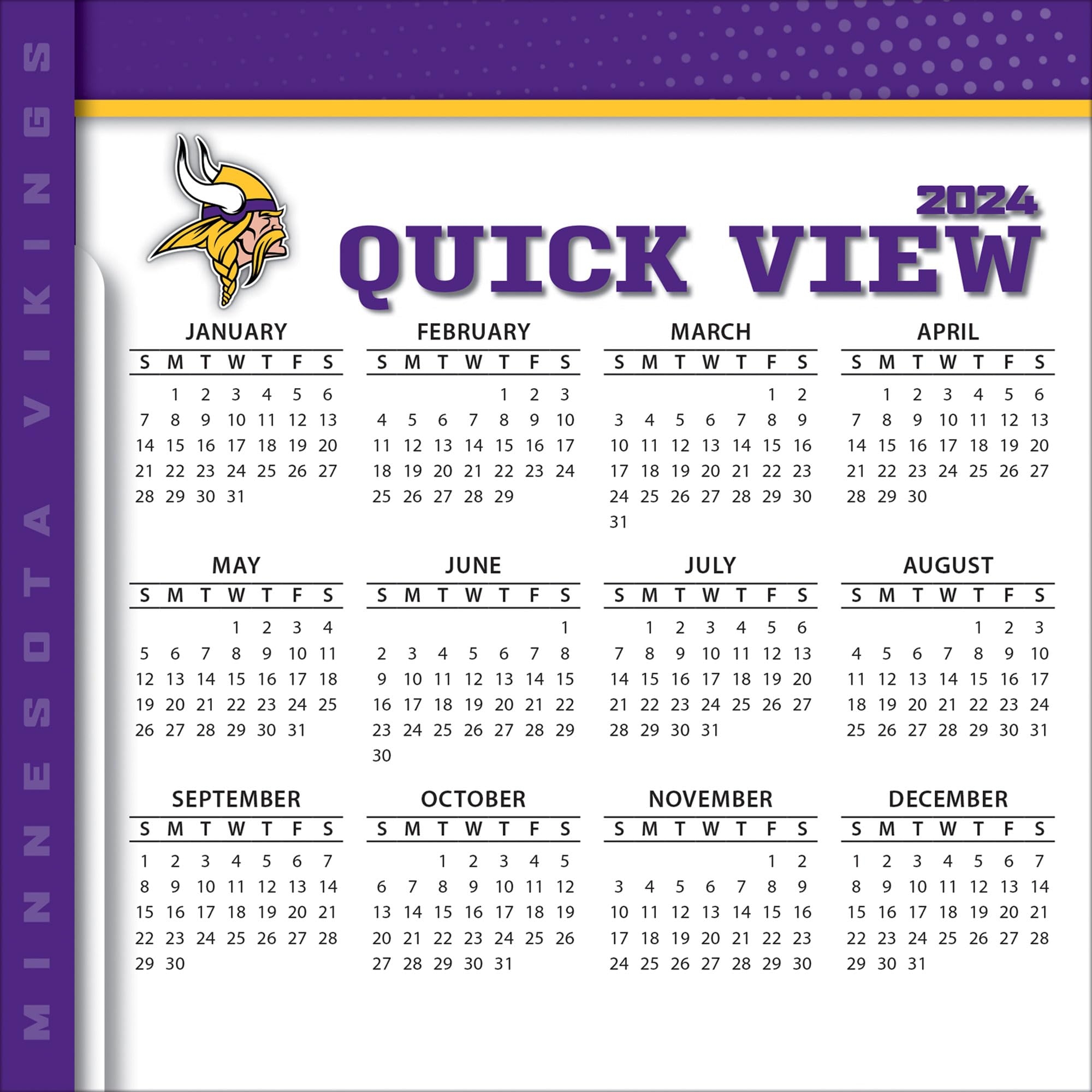 Mn Vikings Schedule Printable