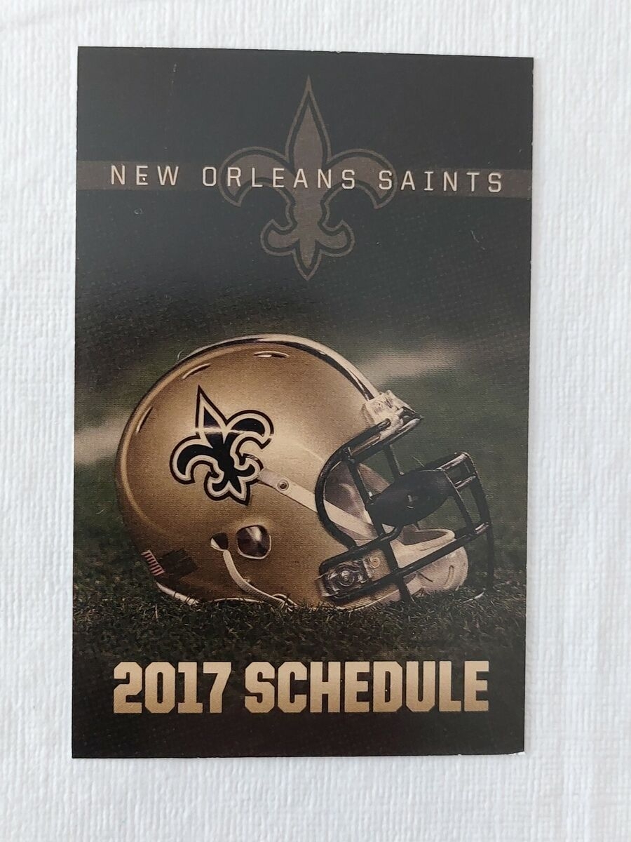 new orleans saints printable schedule