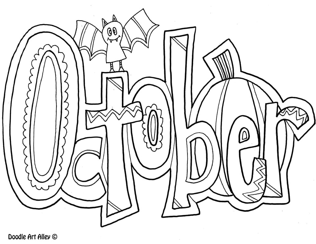 October Printable Coloring Pages