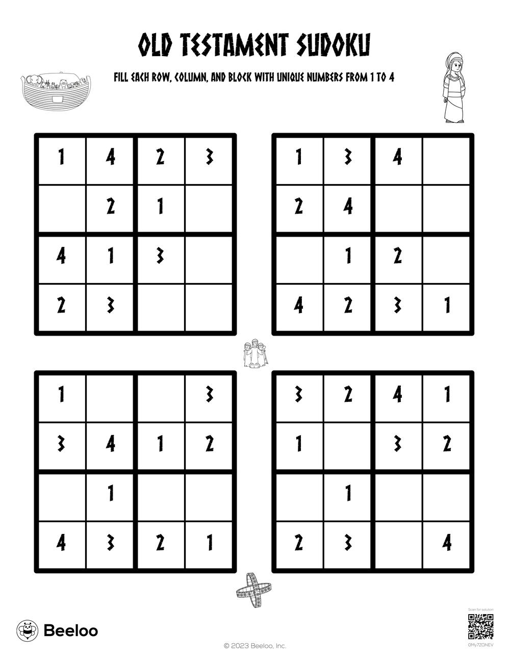 kids sudoku printable