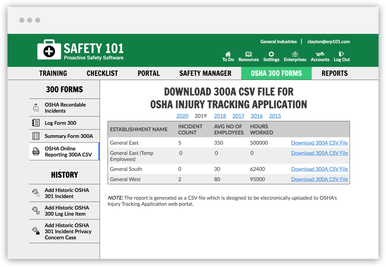 OSHA 300 Forms Safety 101
