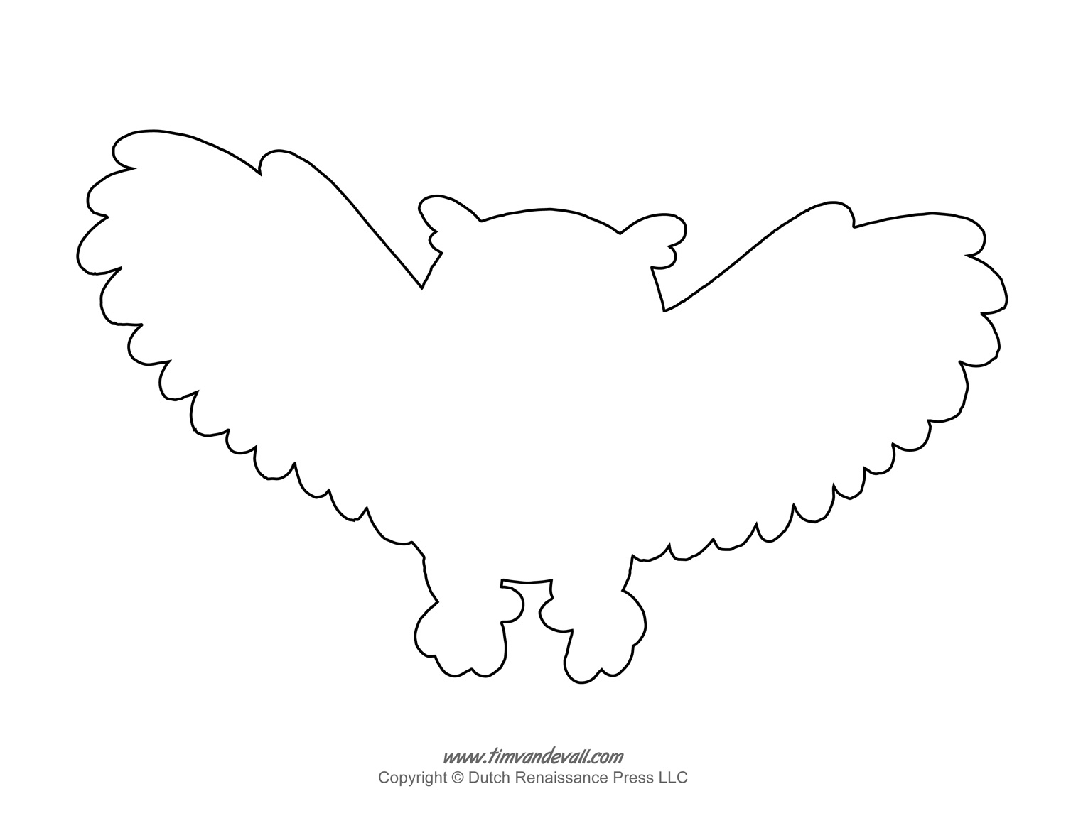 Owl Outline Tim s Printables