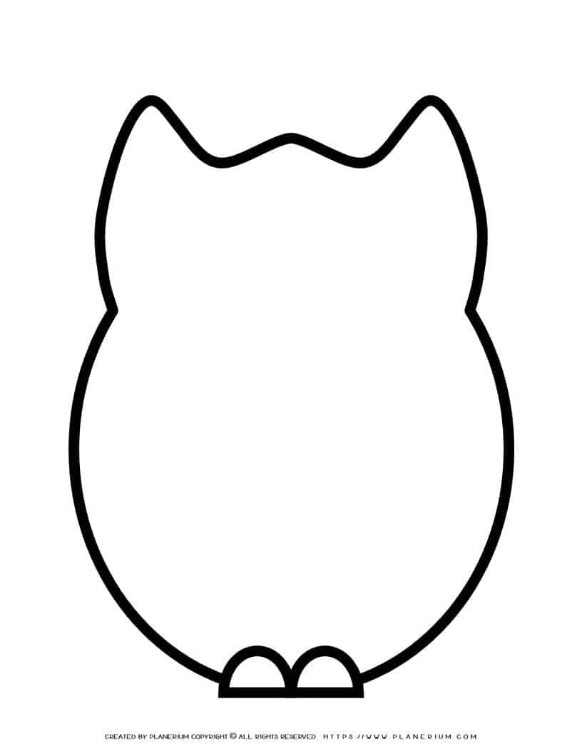 Owl Outline Printable