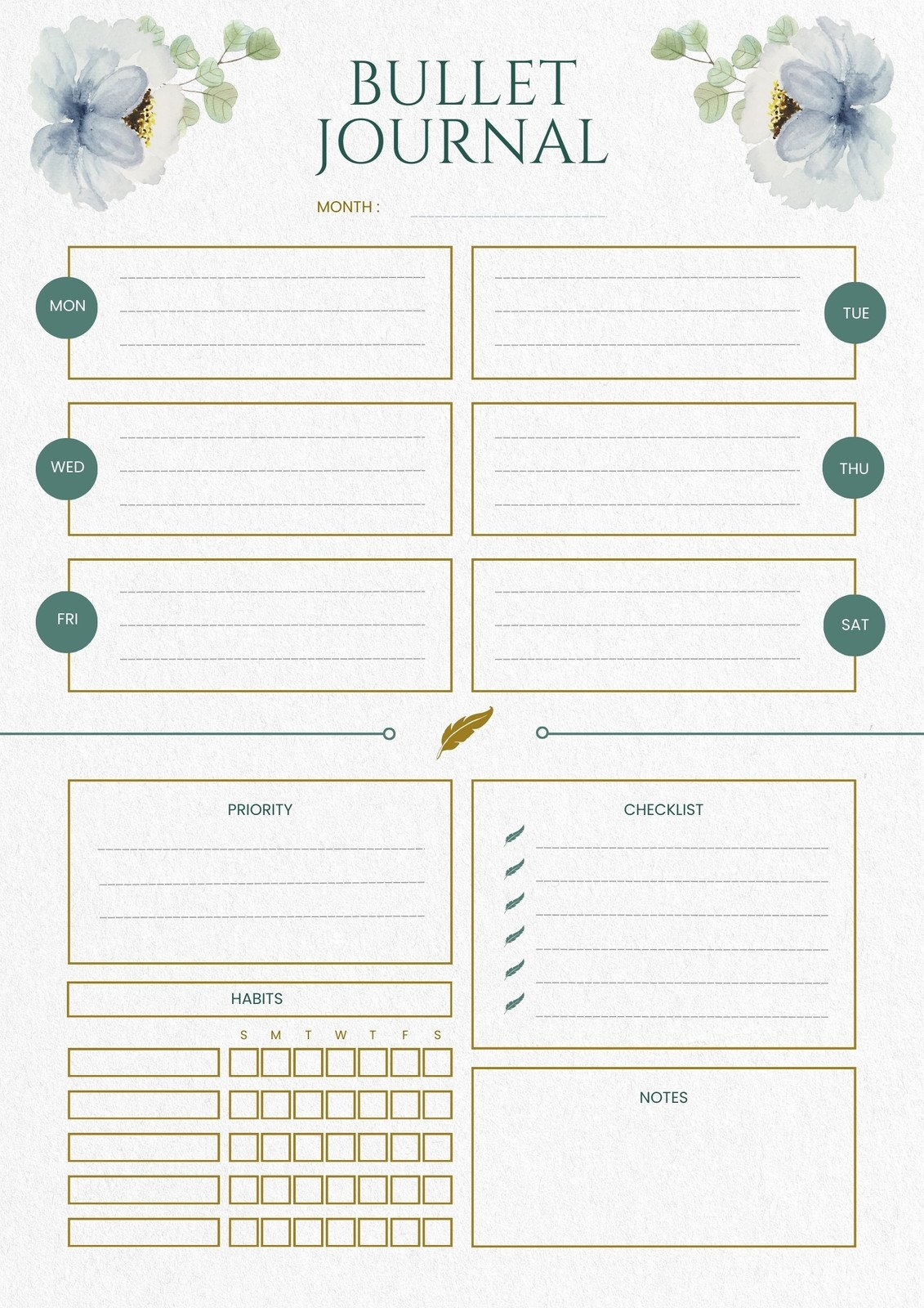 free printable daily journal pages