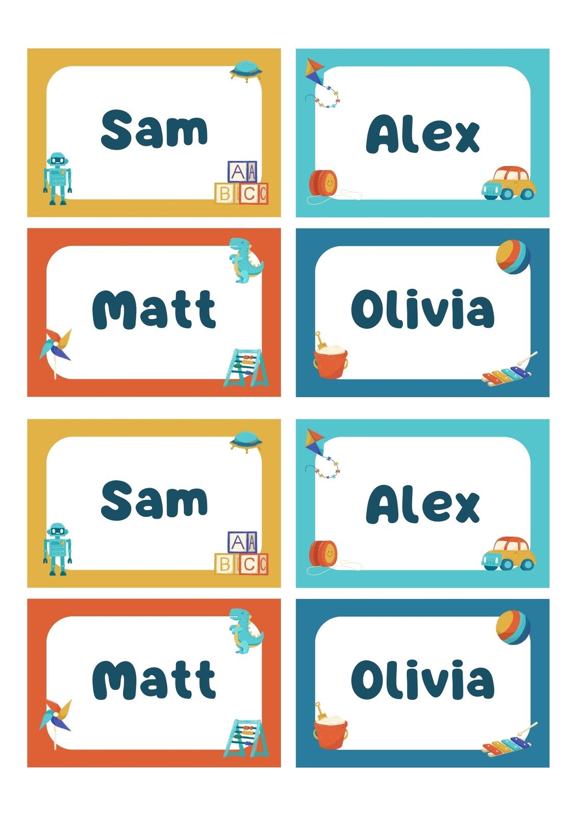 Name Labels Free Printable