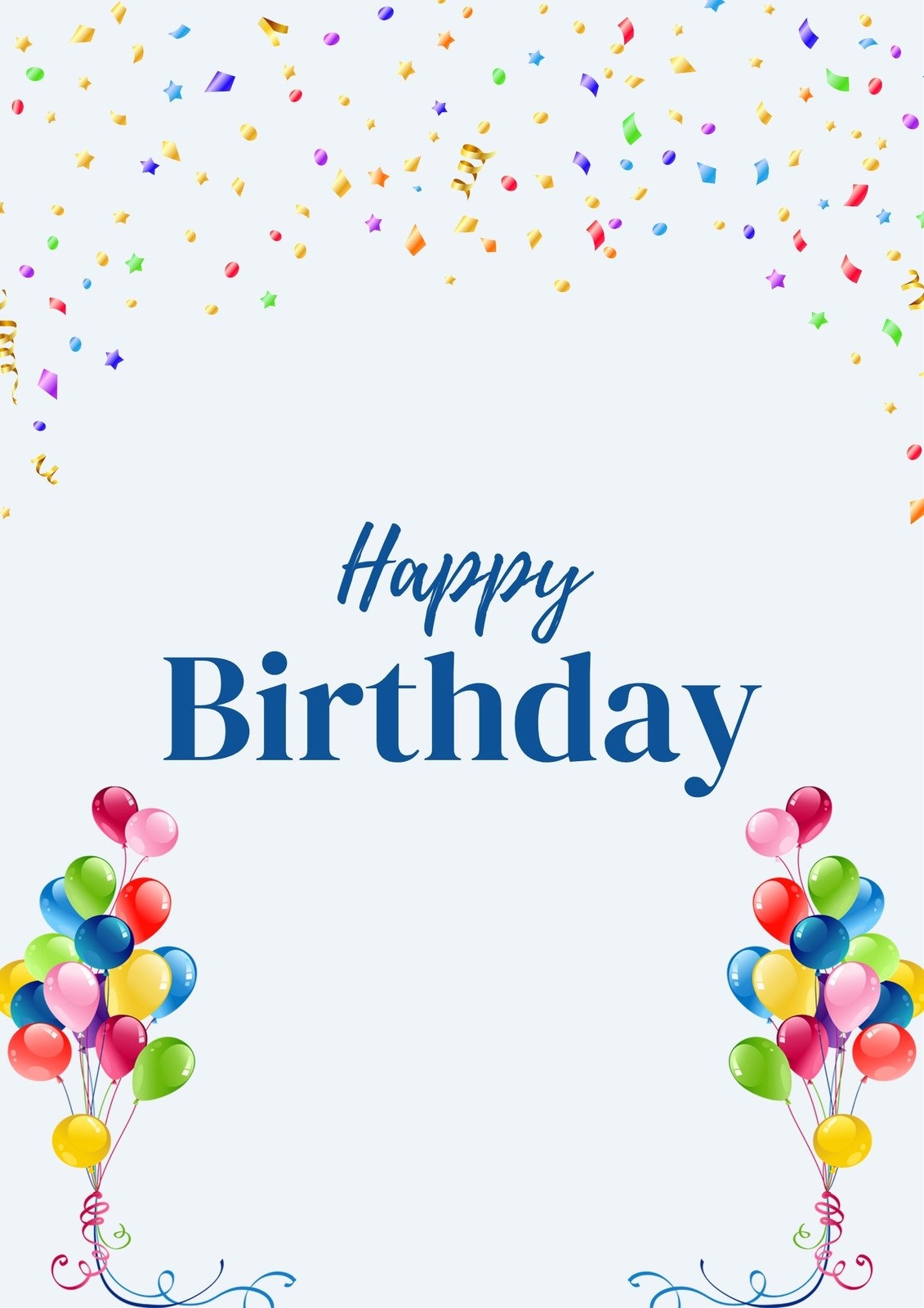 Happy Birthday Poster Printable