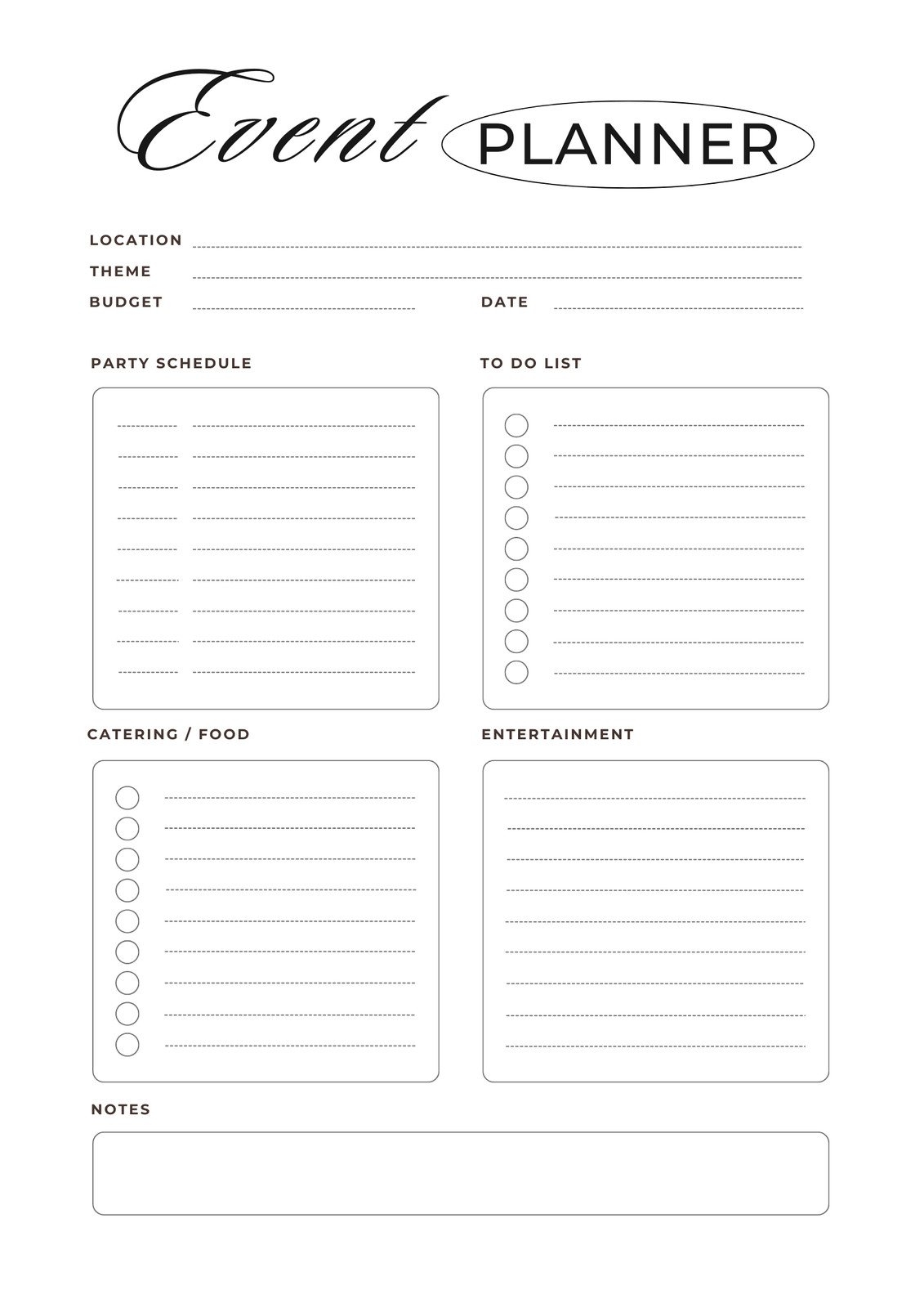 Page 6 Free Printable Planner Templates To Customize Canva