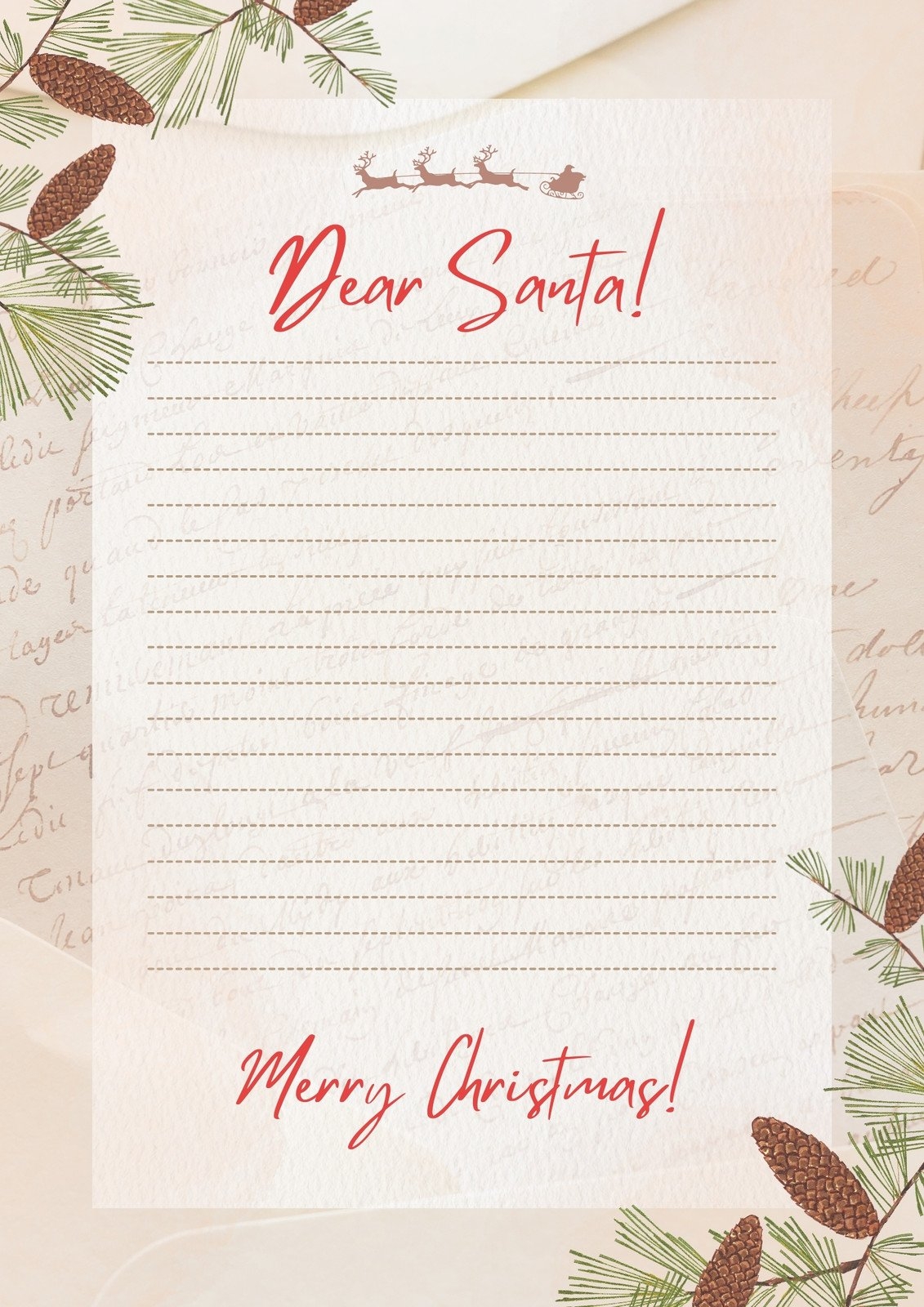 Page 6 Free Printable Santa Letter Templates You Can Customize Canva