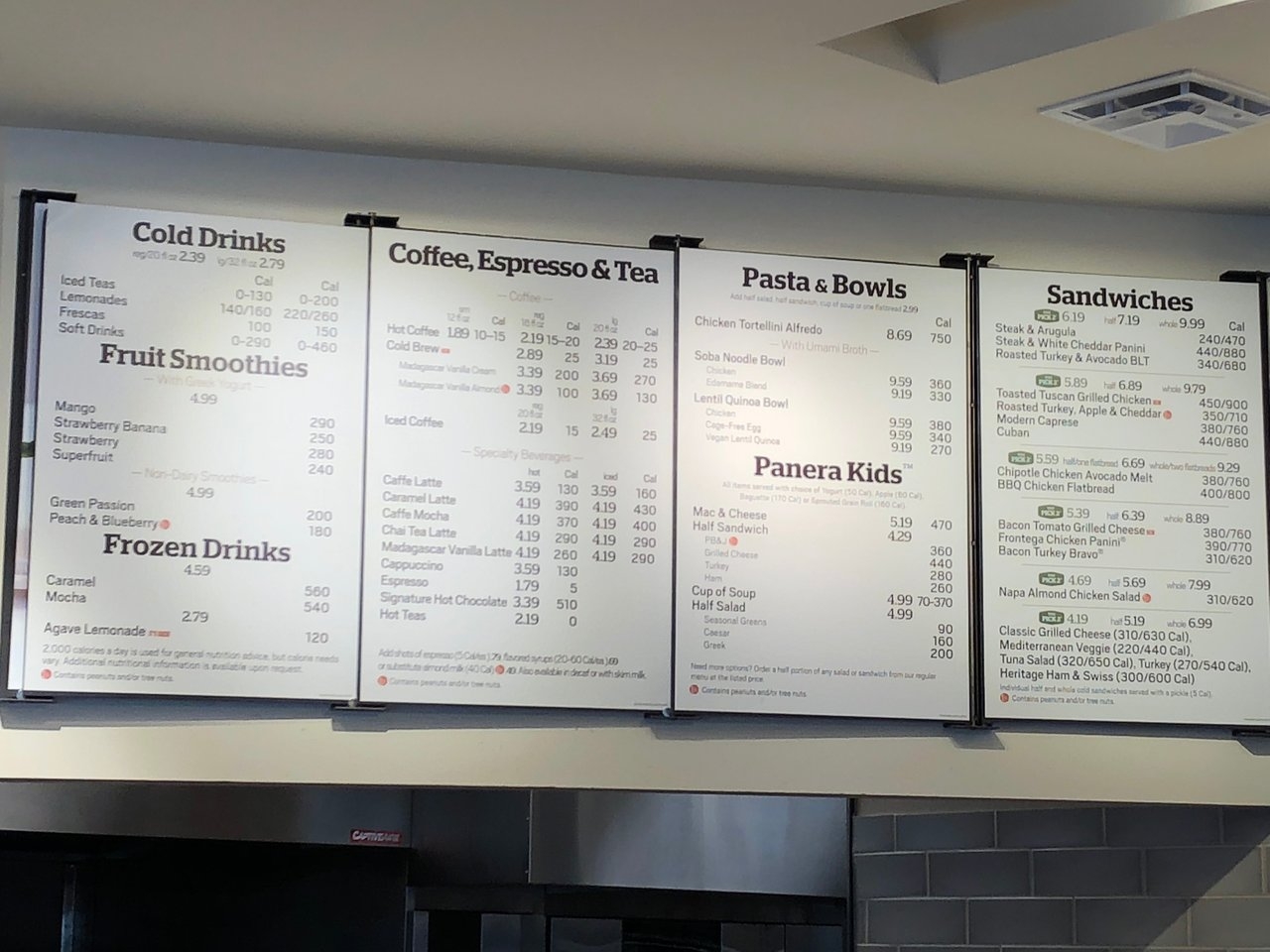 Panera Hot Sale Printable Menu