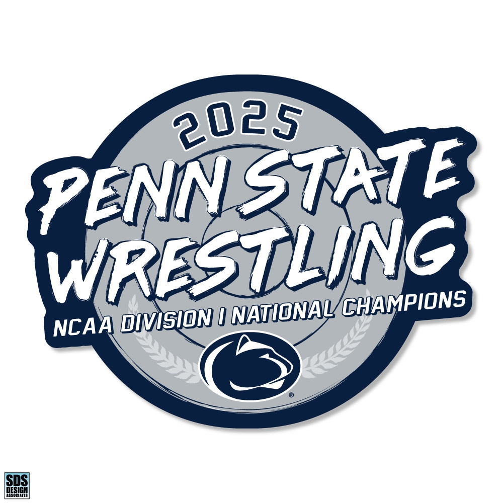 Penn State 2025 Wrestling National Champions Circle Magnet Nittany 