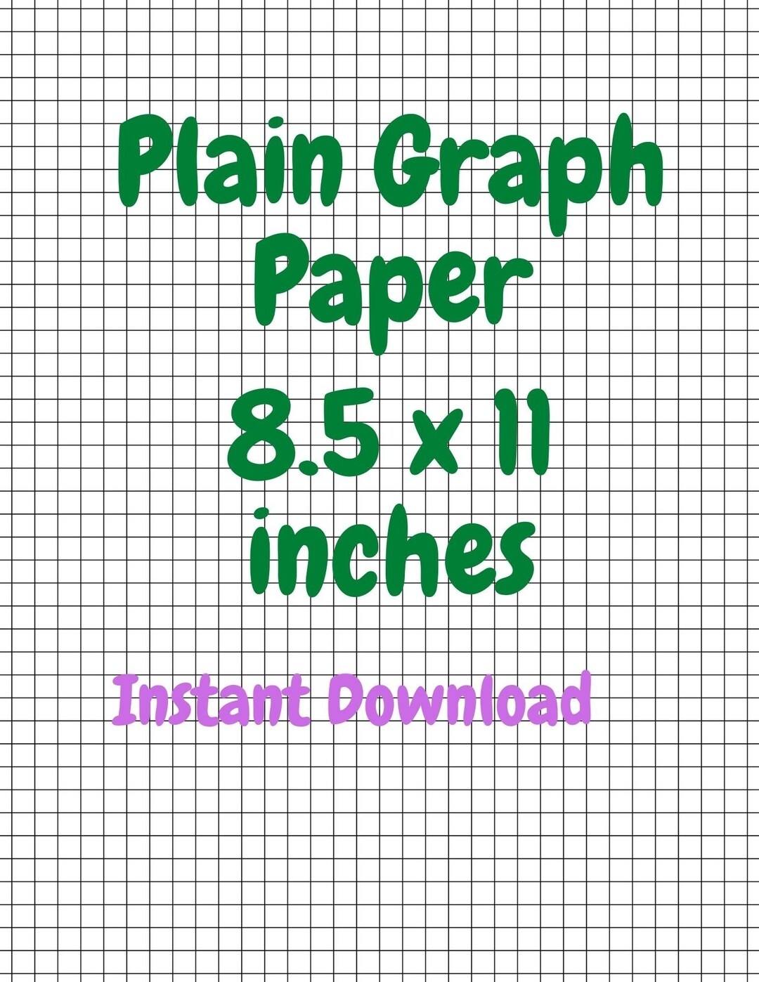 Graph Paper Printable 8 5 X 11