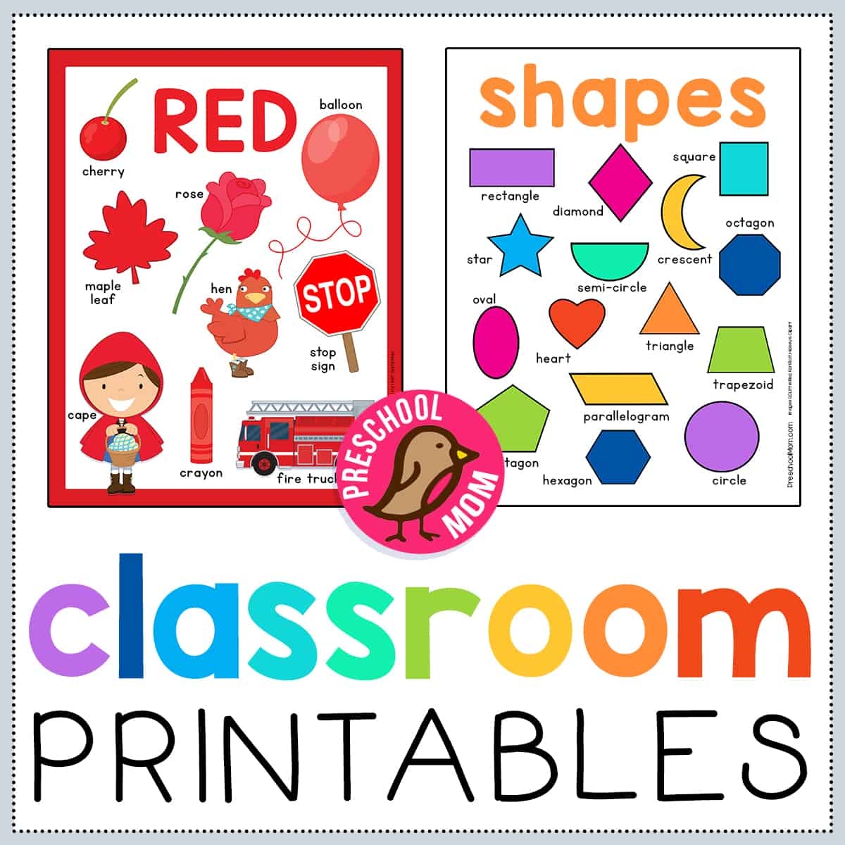 printable preschool learning