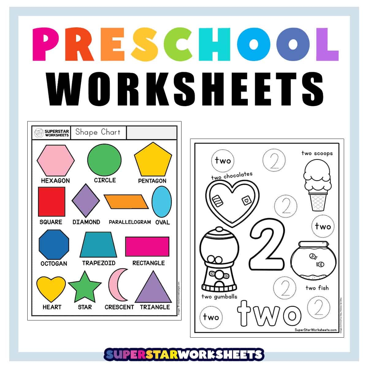 childrens printable worksheets
