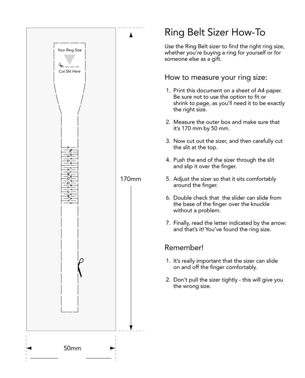 ring measure printable
