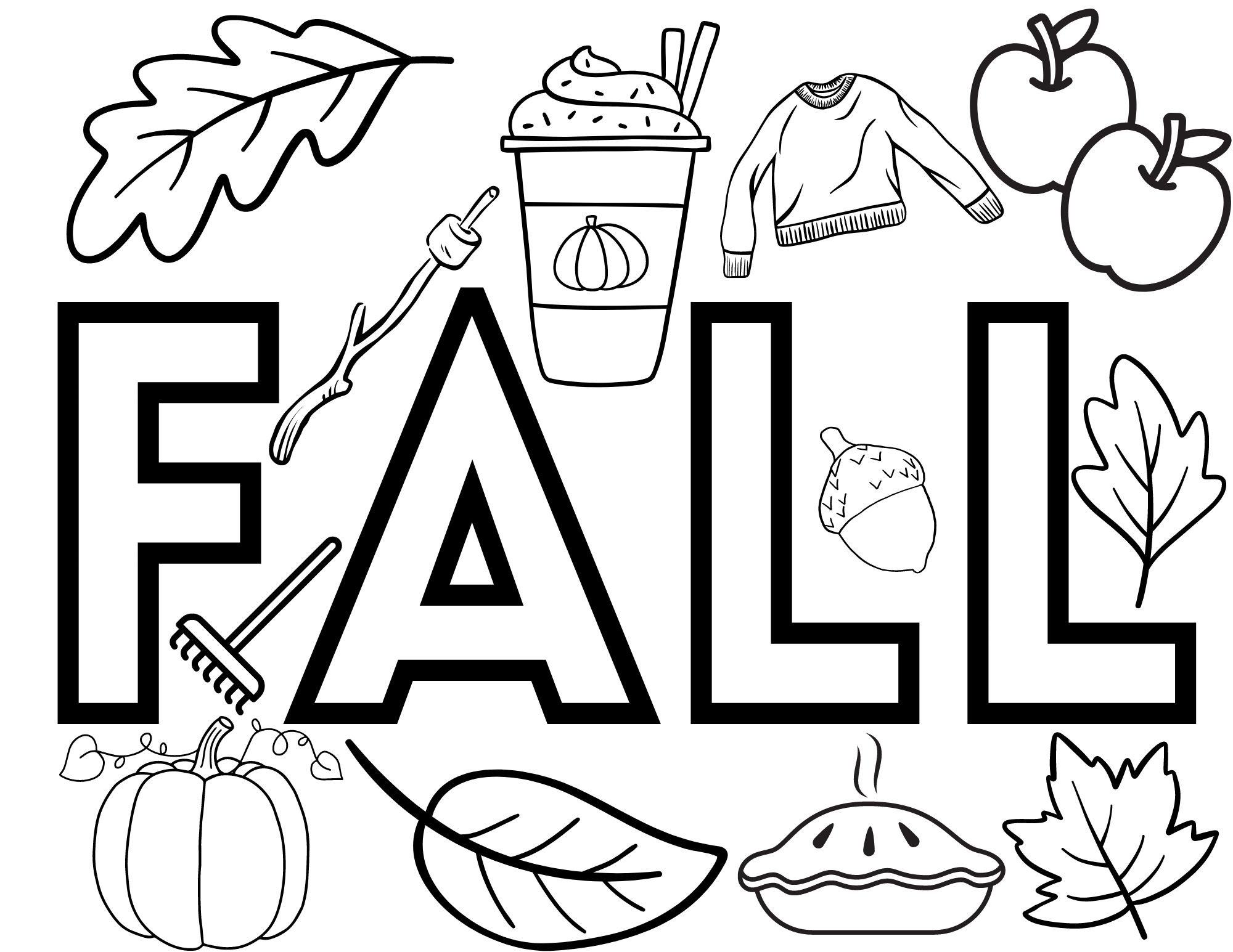 Free Printable Fall Color Pages