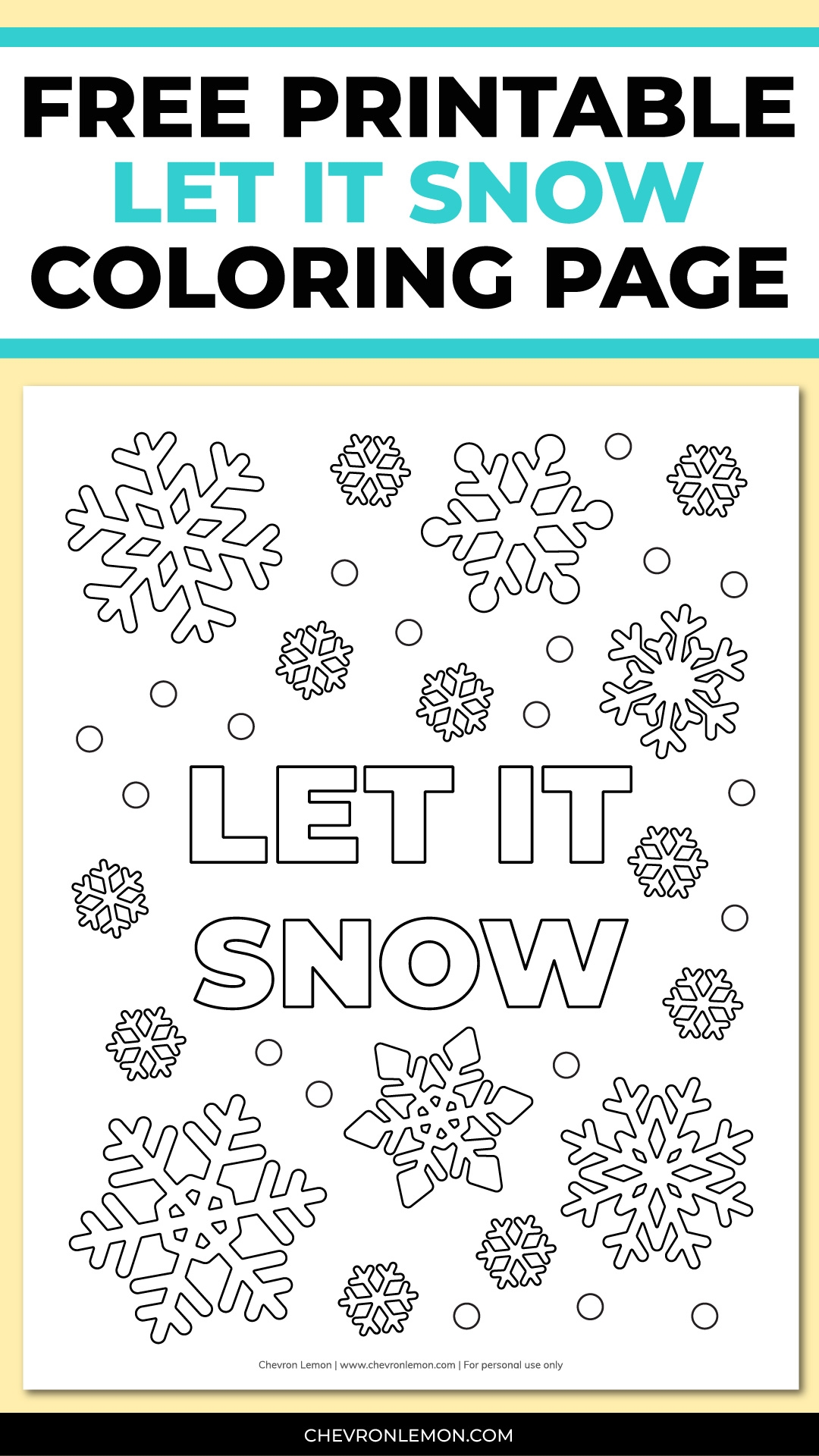 free printable snow coloring pages