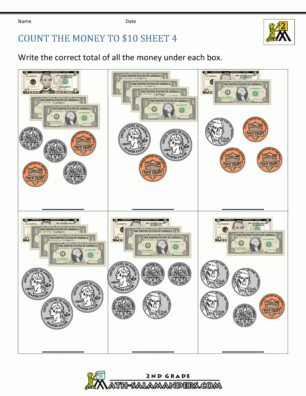 Money Printable Activities