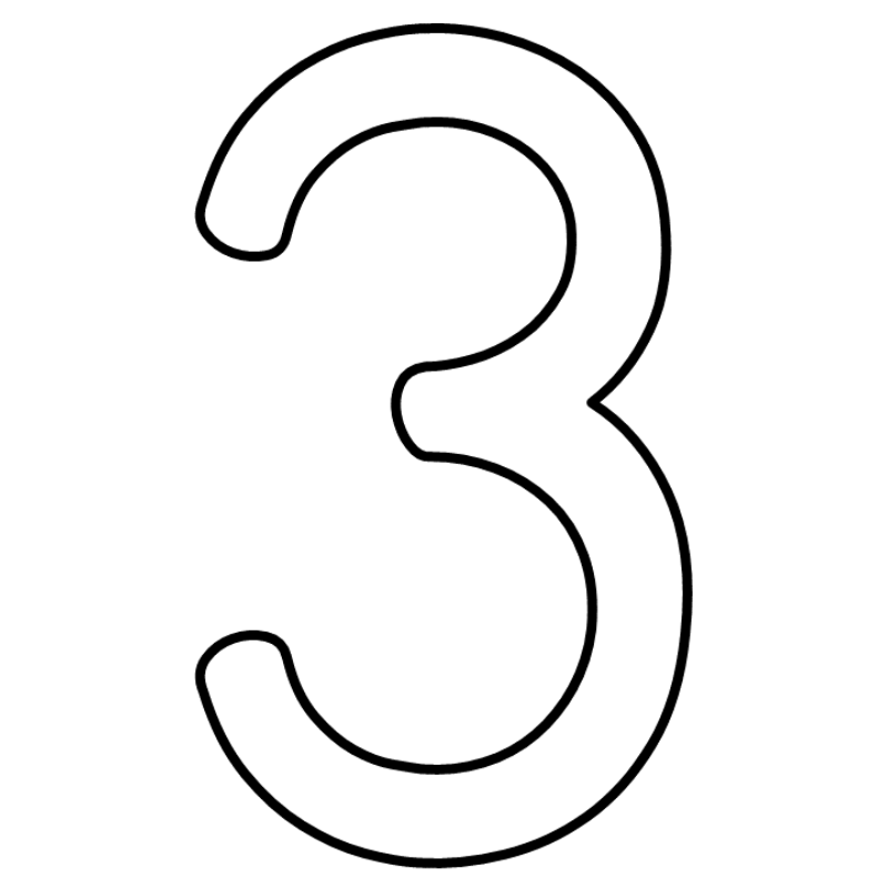 Free Large Printable Numbers 1 10