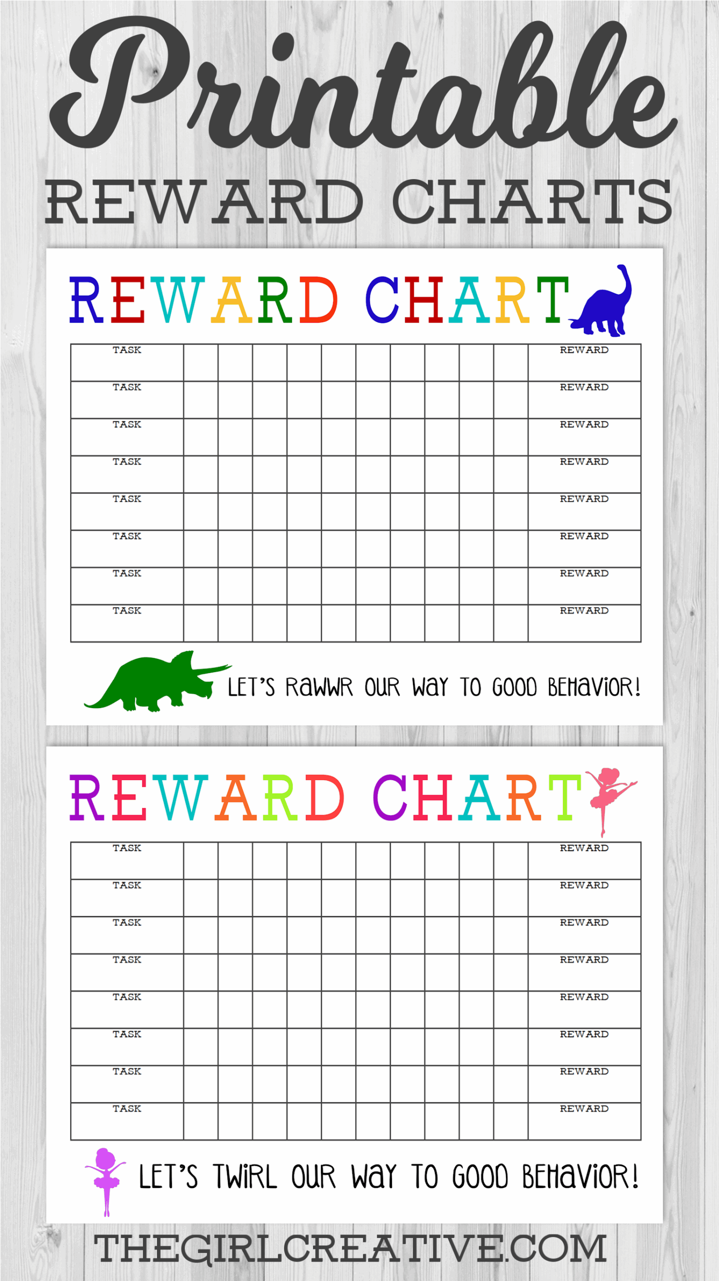 free printable behavior charts