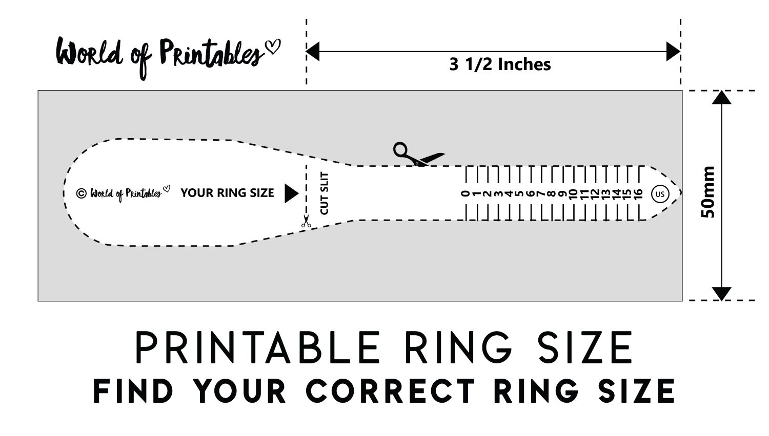 Ring Measure Printable