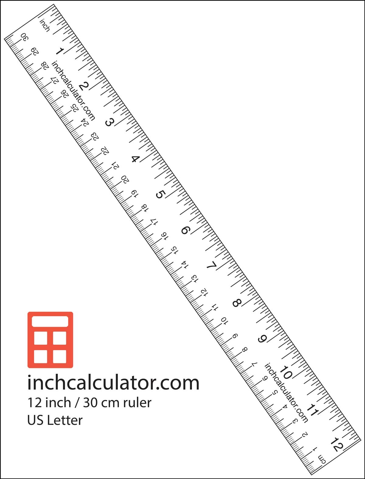 Printable Ruler Inches Centimeters