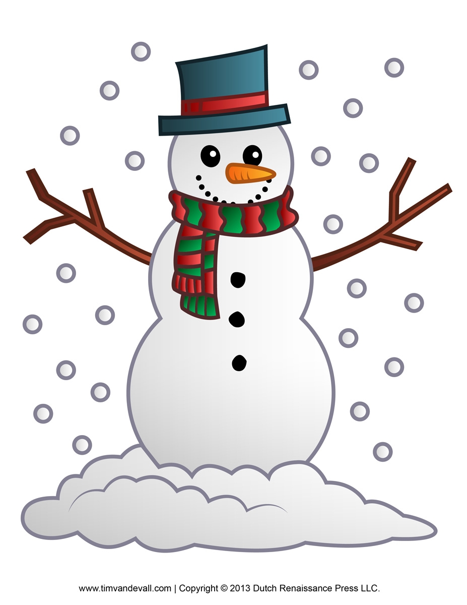 printable snowman cutouts