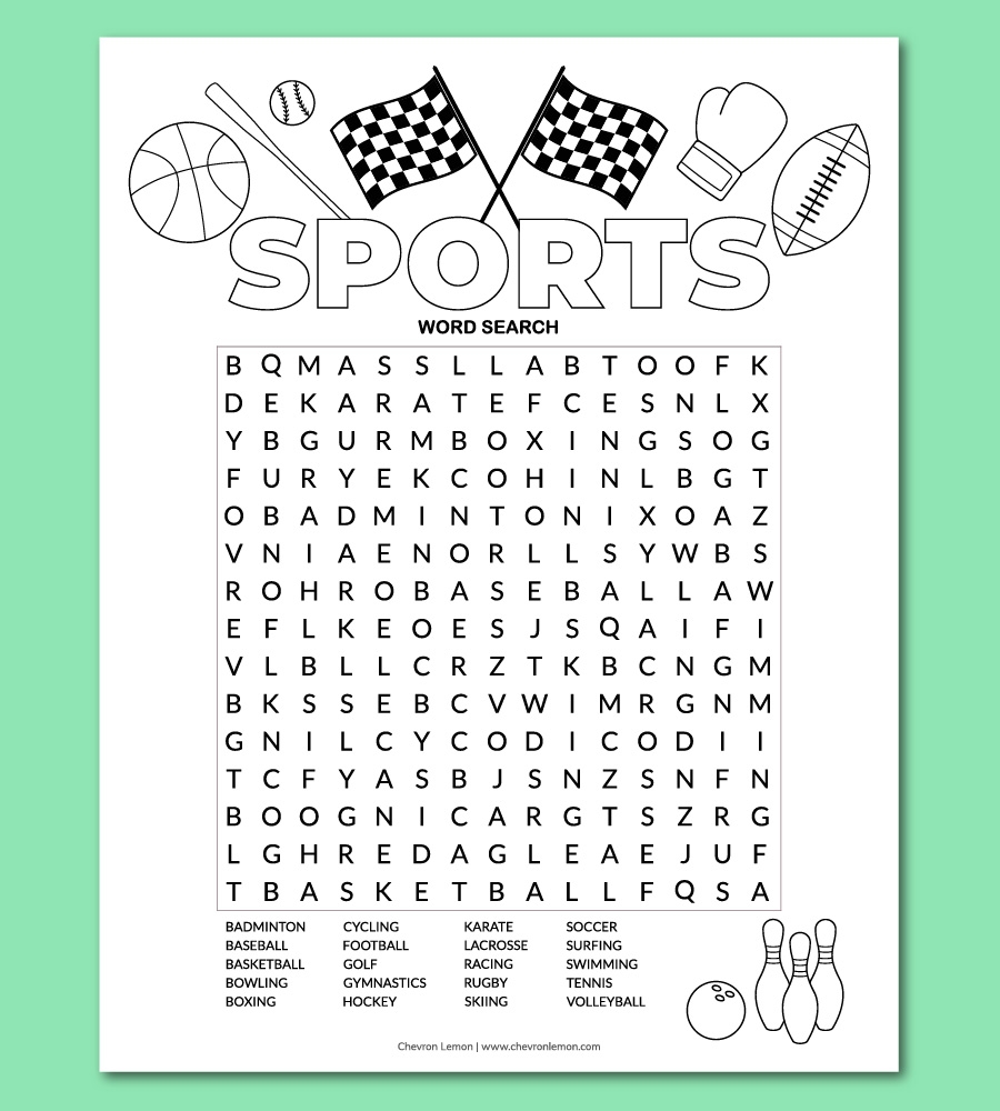 printable word search for kids