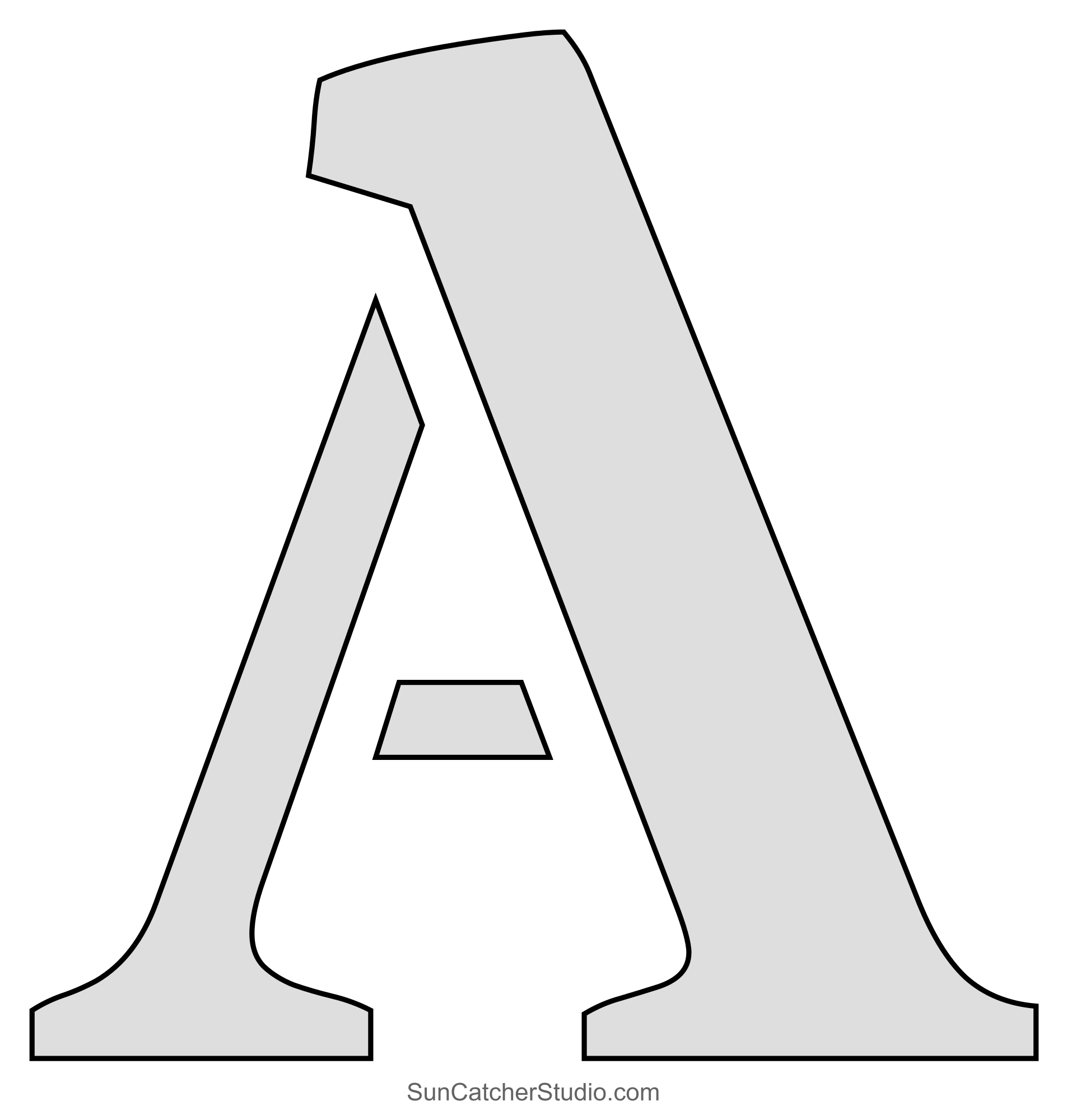 free printable alphabet template