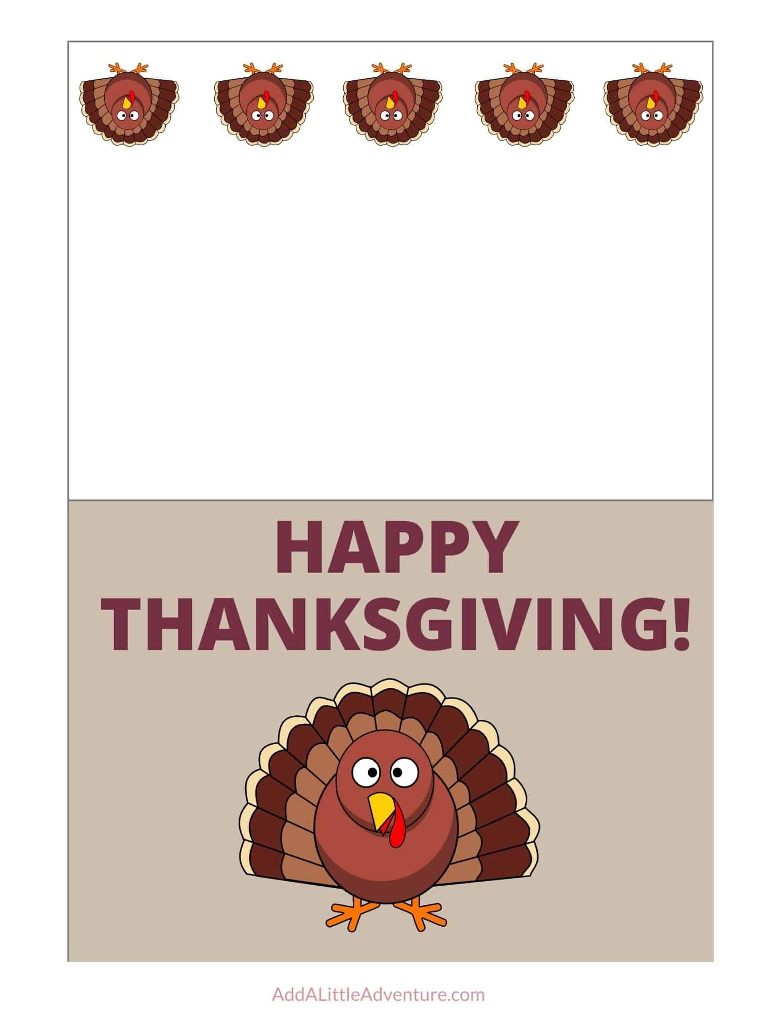 Printable Thanksgiving Cards Add A Little Adventure