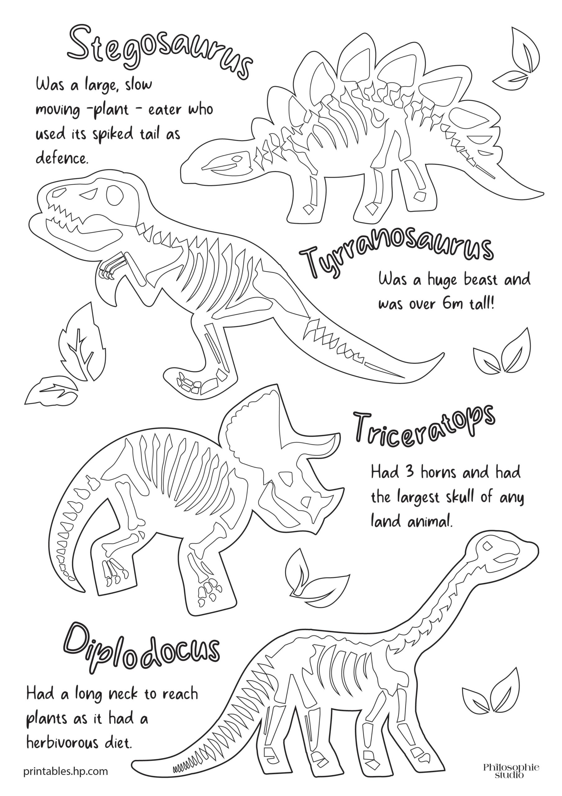 Dinosaur Free Printable