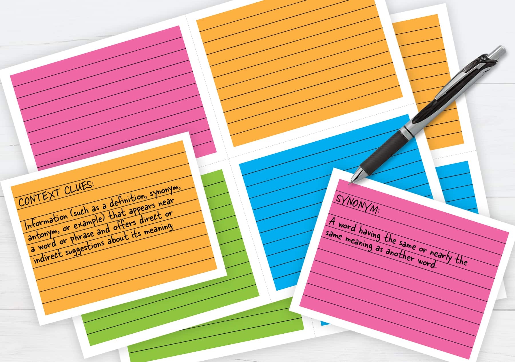 PrintWorks Templates For Index Cards Flash Cards Postcards And 