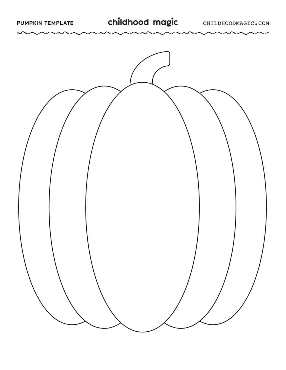Free Pumpkin Outline Printable