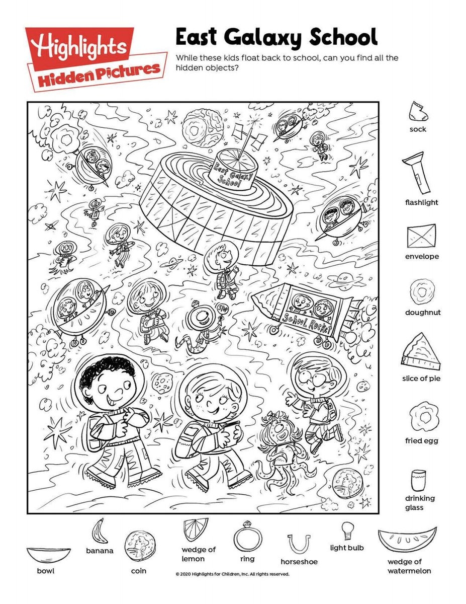 Puzzle Games Hidden Pictures For Kids Coloring And Highlight Worksheet Worksheets Library