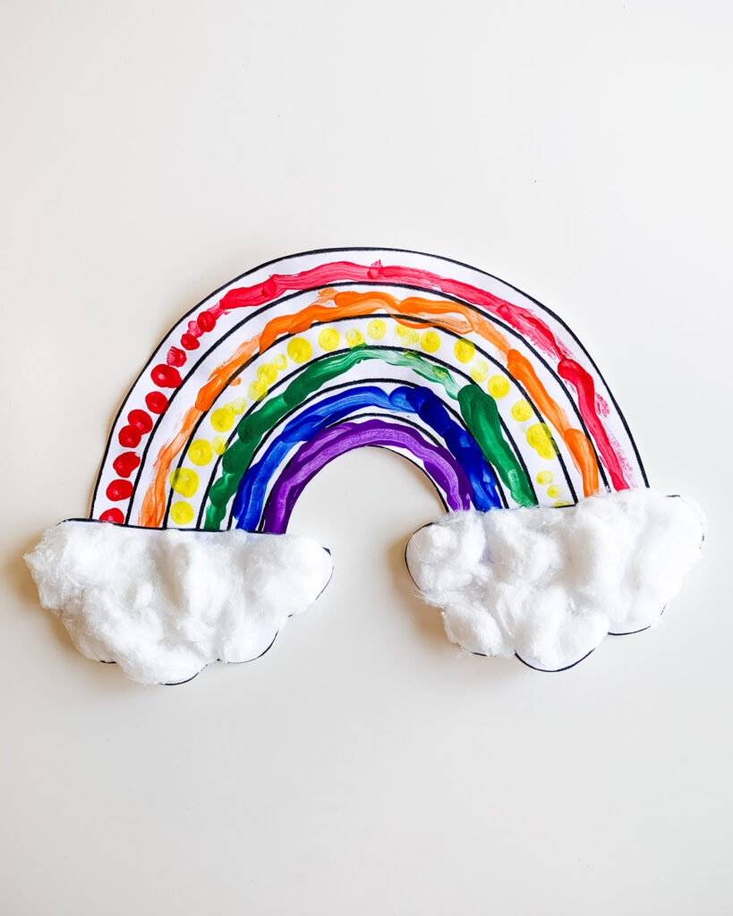 rainbow colouring in printable
