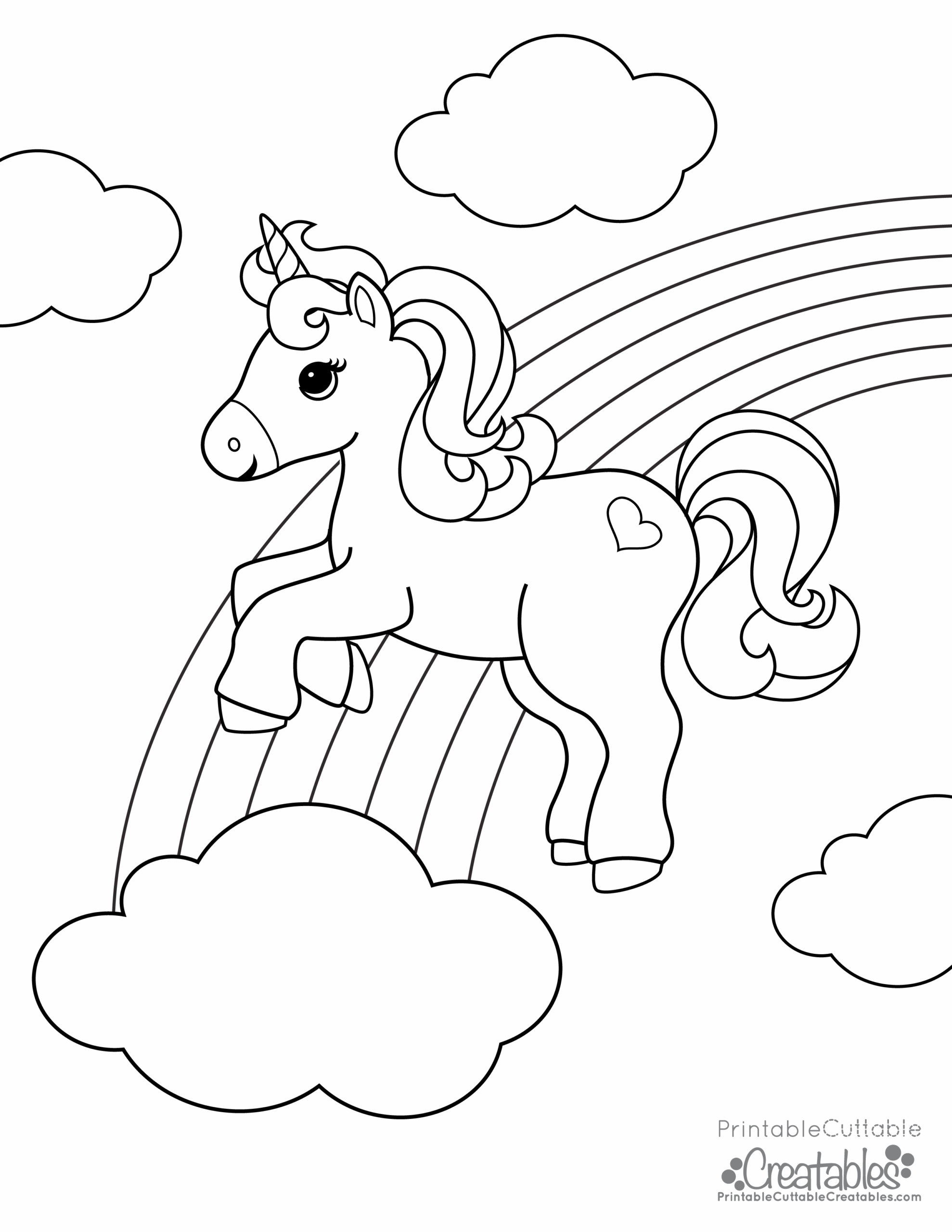 free printable coloring pages of unicorns